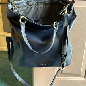 NEW never carried Nine West Navy Tote Set with Red wallet